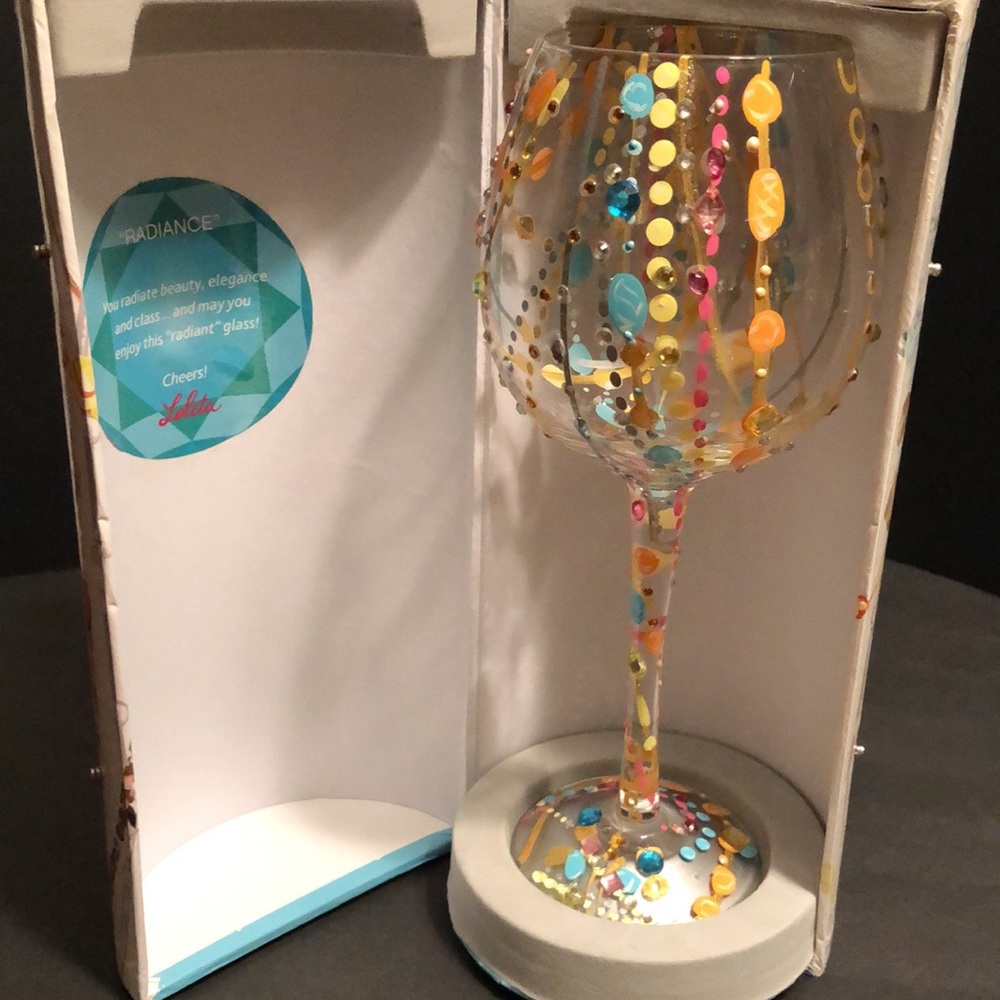 Lolita Radiance wine glass retired in original box
